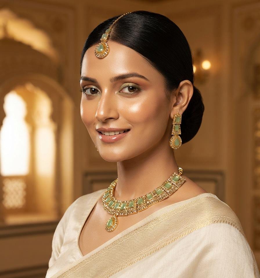 Aurora Zircon Necklace Set for Women – Premium Party Wear Collection