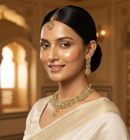 Aurora Zircon Necklace Set for Women – Premium Party Wear Collection