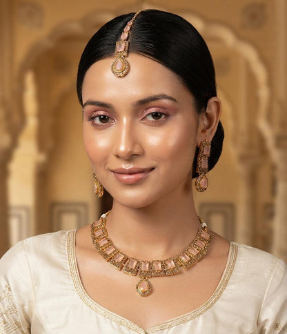 Aurora Zircon Necklace Set for Women – Premium Party Wear Collection