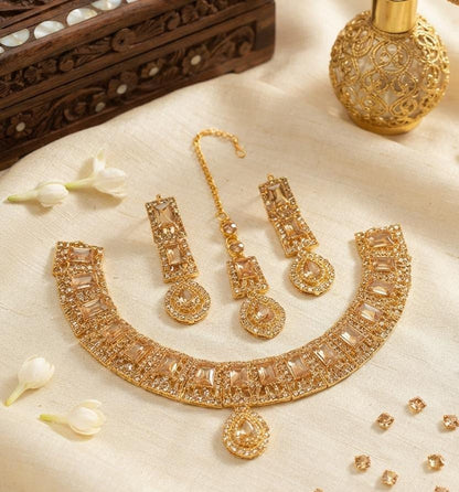 Aurora Zircon Necklace Set for Women – Premium Party Wear Collection