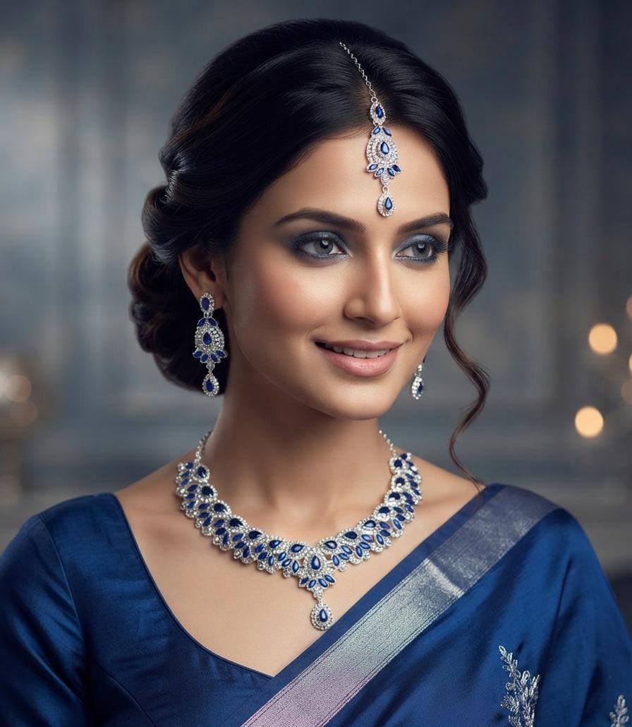 Luminous Zircon Necklace Set for Women – New Arrival Collection