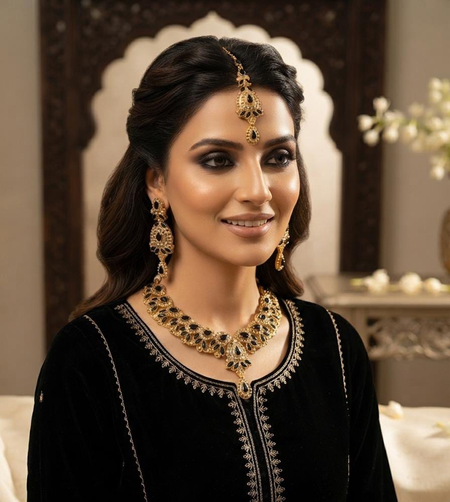 Luminous Zircon Necklace Set for Women – New Arrival Collection