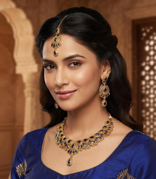 Luminous Zircon Necklace Set for Women – New Arrival Collection