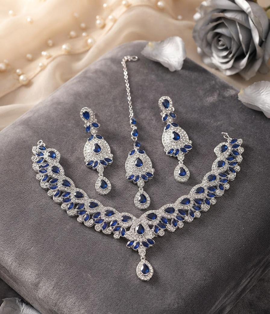 Luminous Zircon Necklace Set for Women – New Arrival Collection
