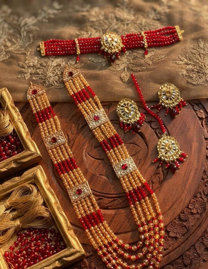 Crystal Elegance Choker Set with Mala for Women – Premium Party Wear Collection