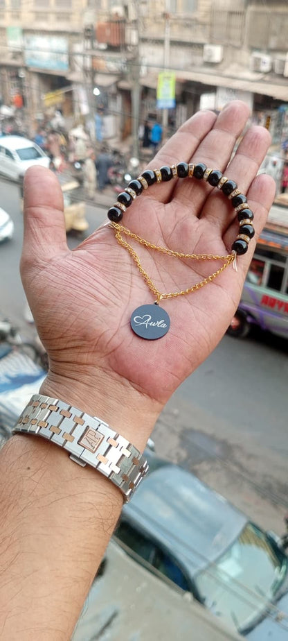 Personalized Marble Beads Name Bracelet for Women – Custom Gift Collection