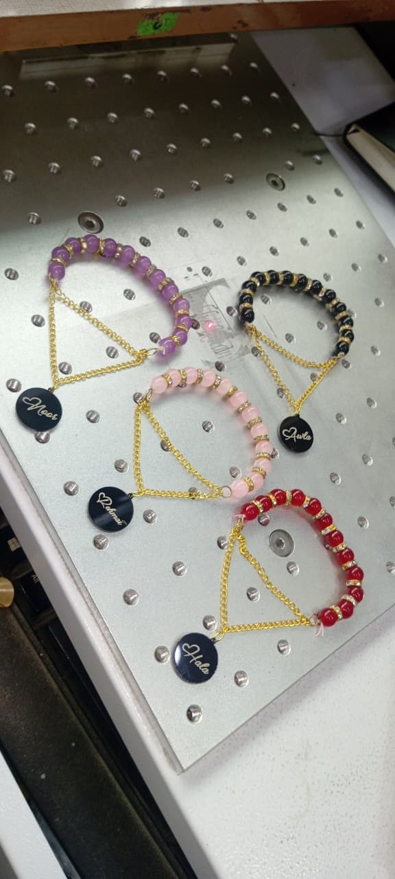 Personalized Marble Beads Name Bracelet for Women – Custom Gift Collection