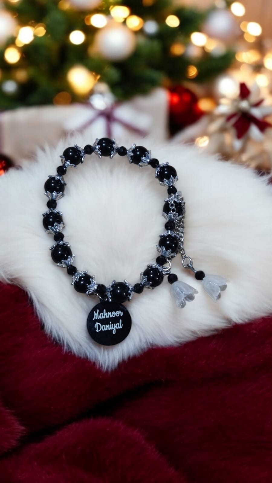 Personalized Marble Beads Name Bracelet for Women – Custom Gift Collection