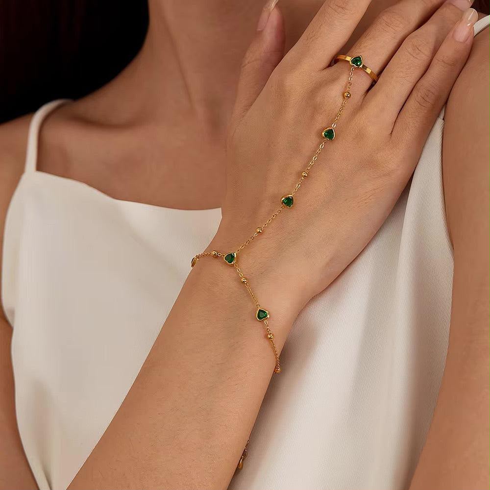 Celeste Luxury Hand Chain for Women – 316L Stainless Steel Collection