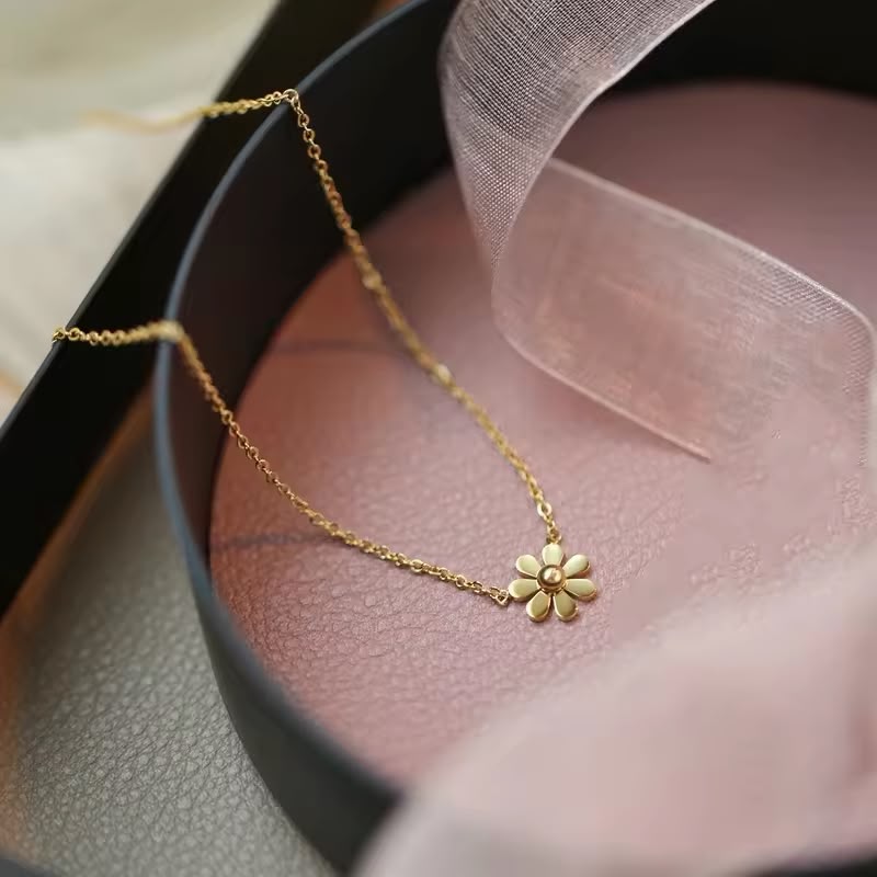 Bloom Flower Stainless Steel Necklace for Women – 316L Collection