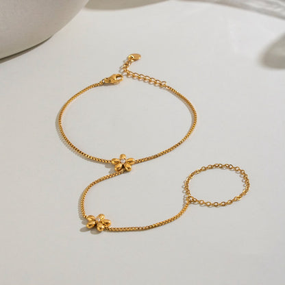 Grace Link Luxury Hand Chain for Women – 316L Stainless Steel Collection