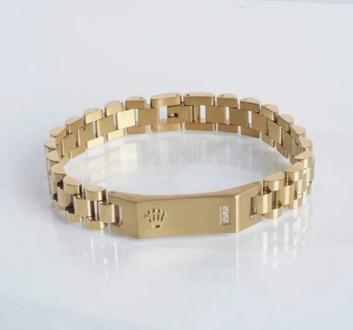 Royal Blue Rolex Stainless Steel Bracelet for Women