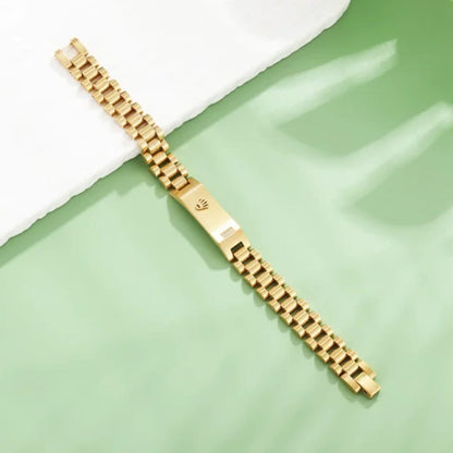 Royal Blue Rolex Stainless Steel Bracelet for Women