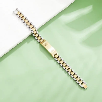 Royal Blue Rolex Stainless Steel Bracelet for Women