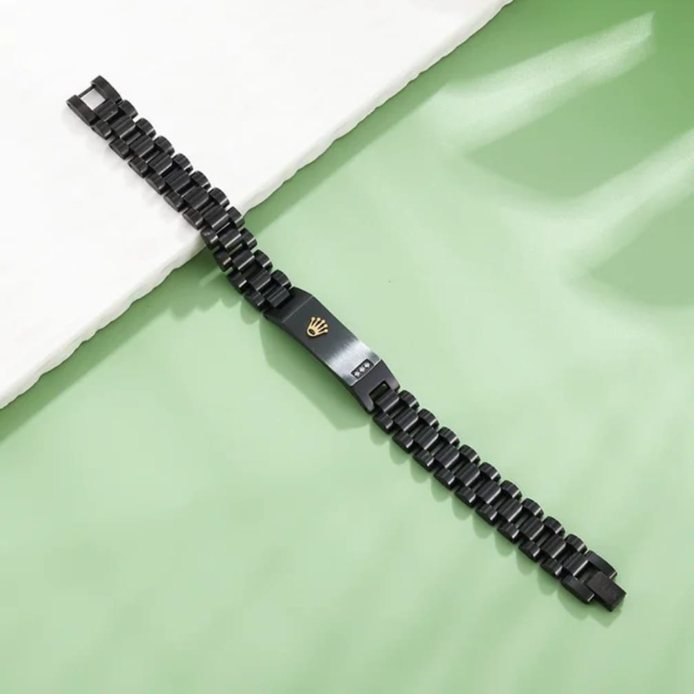 Royal Blue Rolex Stainless Steel Bracelet for Women