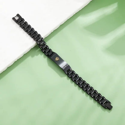 Royal Blue Rolex Stainless Steel Bracelet for Women