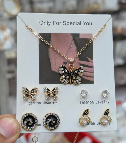 Butterfly 5-in-1 Jewelry Gift Set for Women