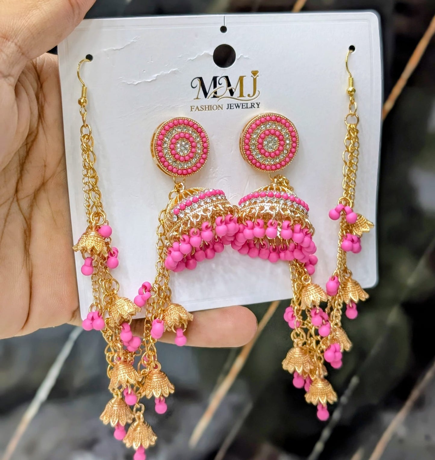 Royal Kashmiri Pearl Jhumka Earrings for Women
