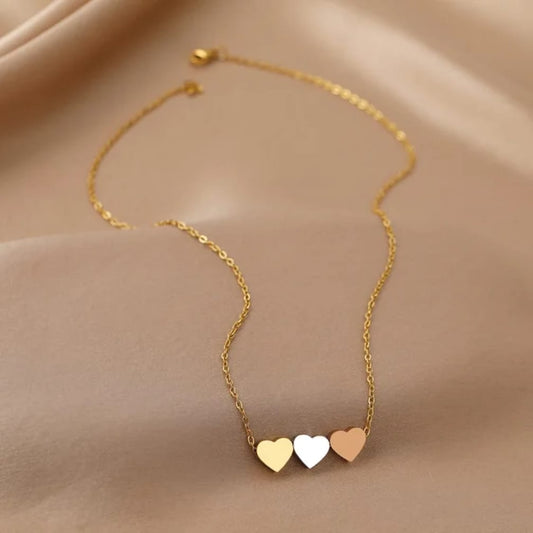 Triple Heart Elegance Locket Chain for Women