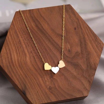 Triple Heart Elegance Locket Chain for Women