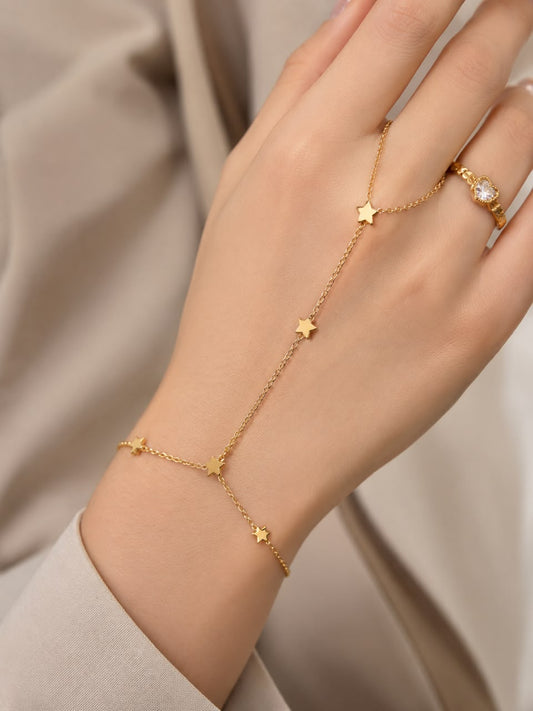 Starlight Luxury Hand Chain for Women – 316L Stainless Steel Collection