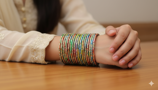 Jalwa Bridal Bangles Premium 2 Dozen Set in 6 Elegant Colors | MeherZar Jewelry