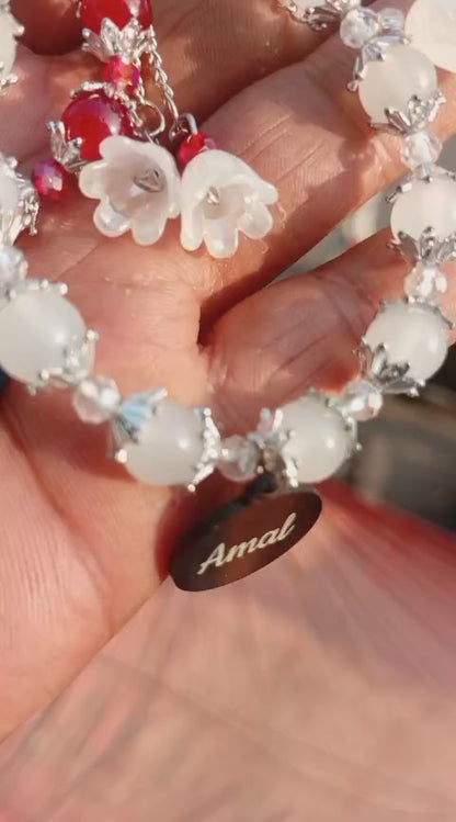 Personalized Marble Beads Name Bracelet for Women – Custom Gift Collection