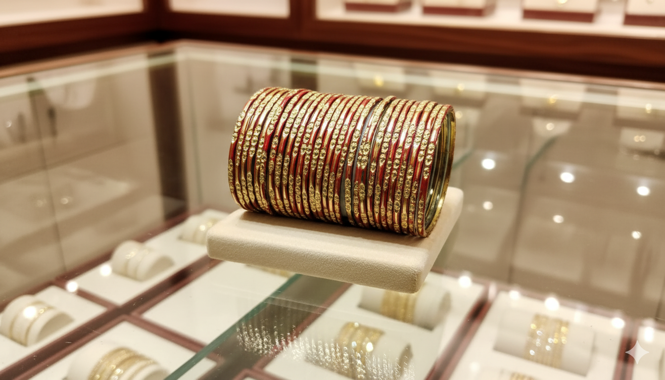 Jalwa Bridal Bangles Premium 2 Dozen Set in 6 Elegant Colors | MeherZar Jewelry